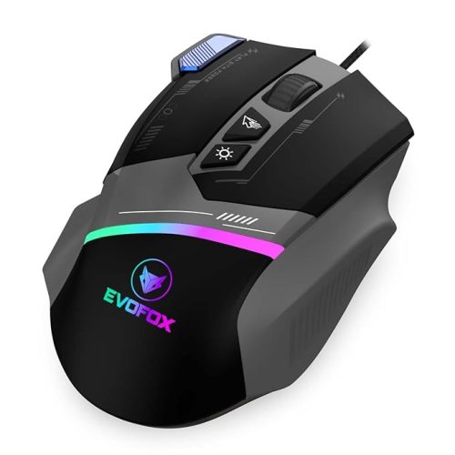 Wired rgb gaming mouse with 8 programmable buttons