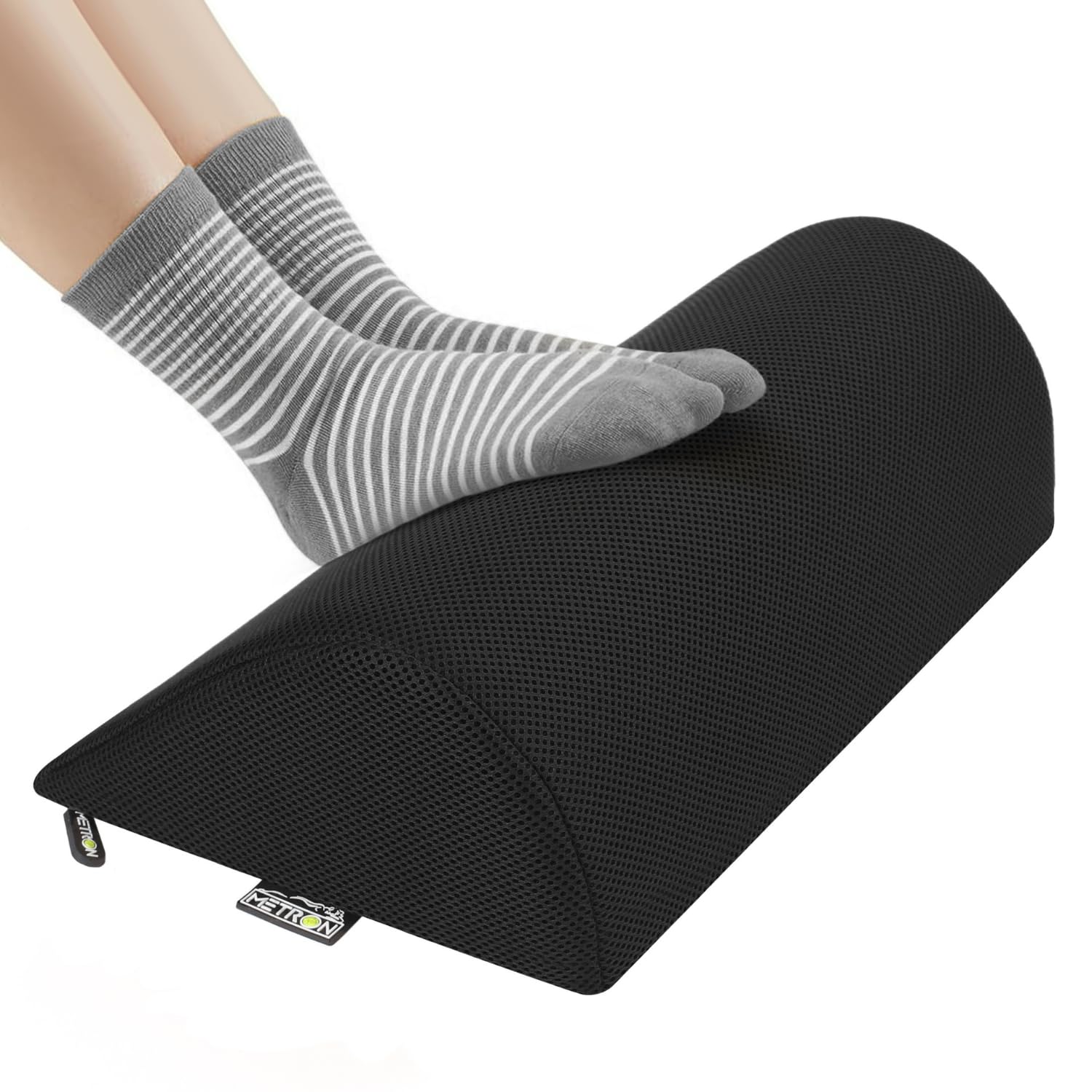 Ergonomic footstool for desk with PU foam support