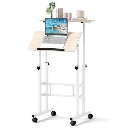 Ergonomic height adjustable desk for home study