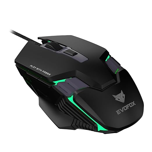 EvoFox mouse with dpi and 6 button design